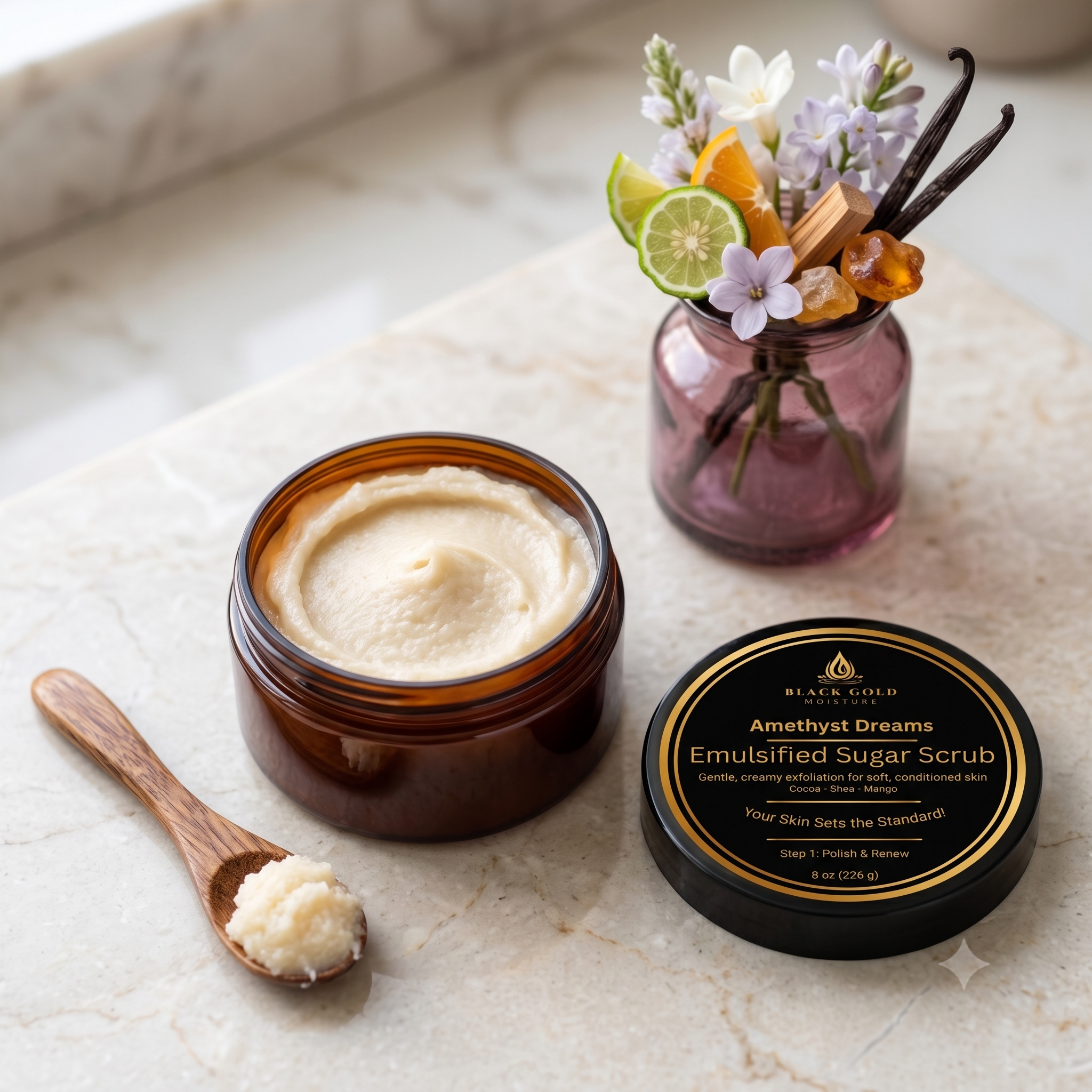 AMETHYST DREAMS EMULSIFIED SUGAR SCRUB - 8 oz