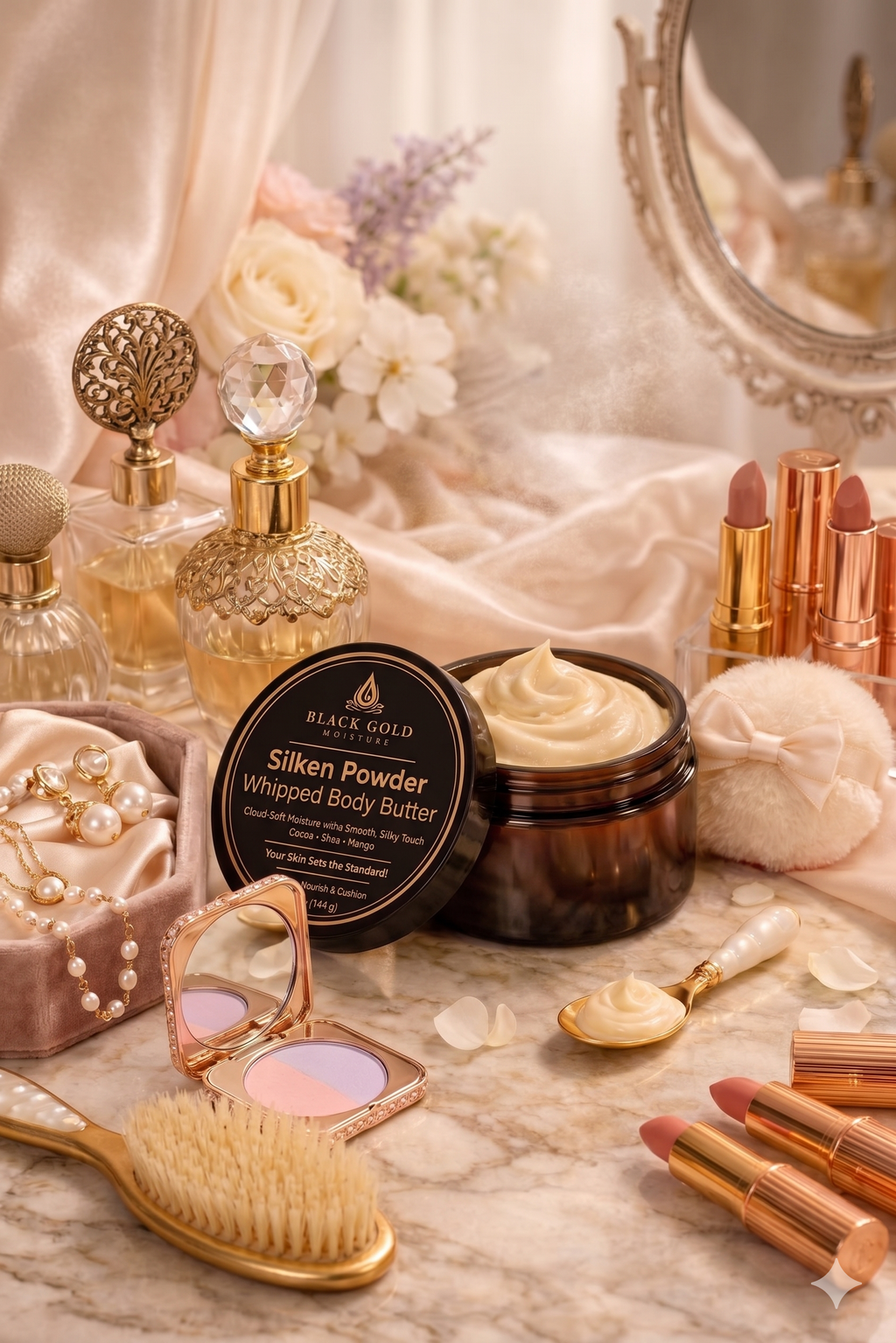 SILKEN POWDER WHIPPED BODY BUTTER - 5 oz