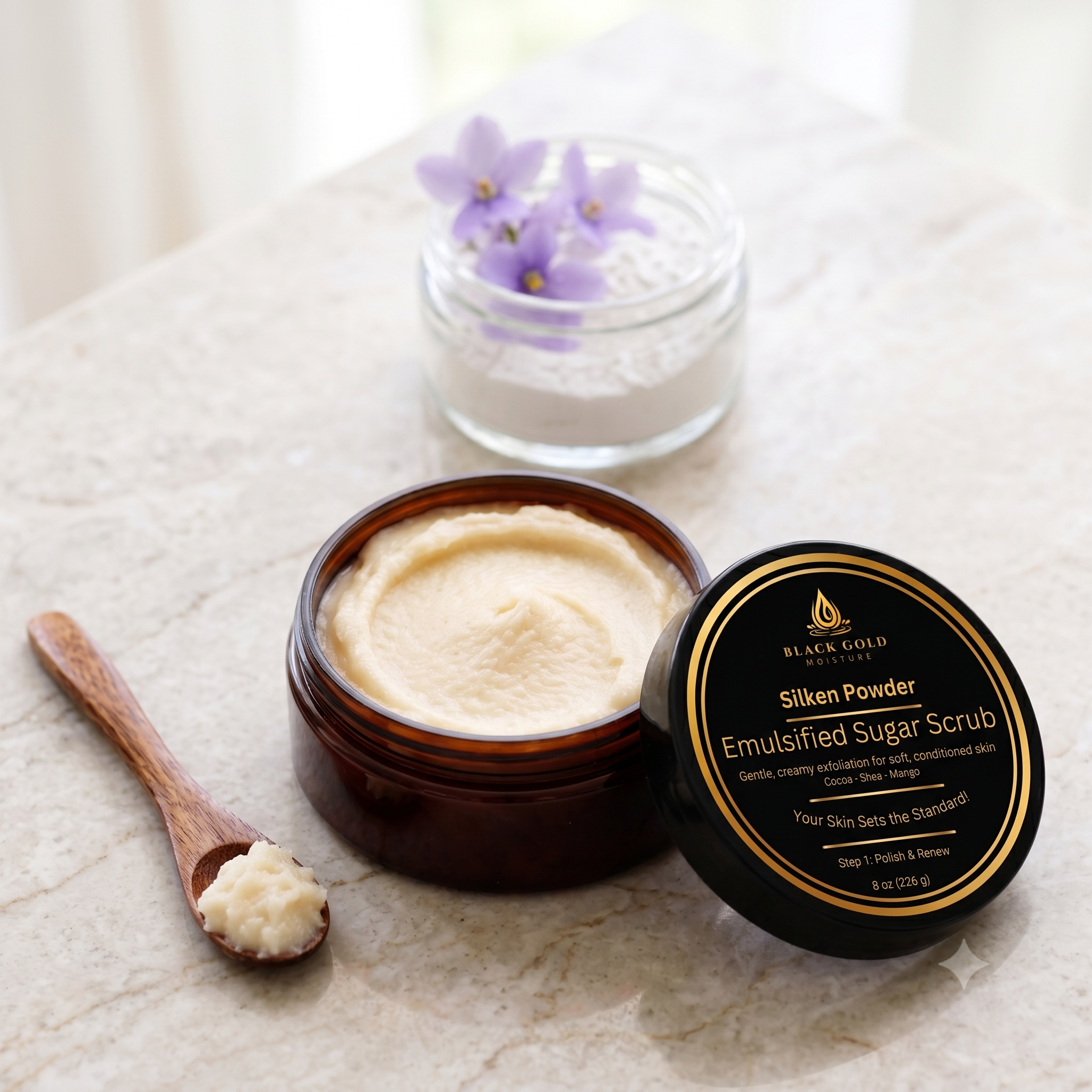 SILKEN POWDER EMULSIFIED SUGAR SCRUB - 8 oz