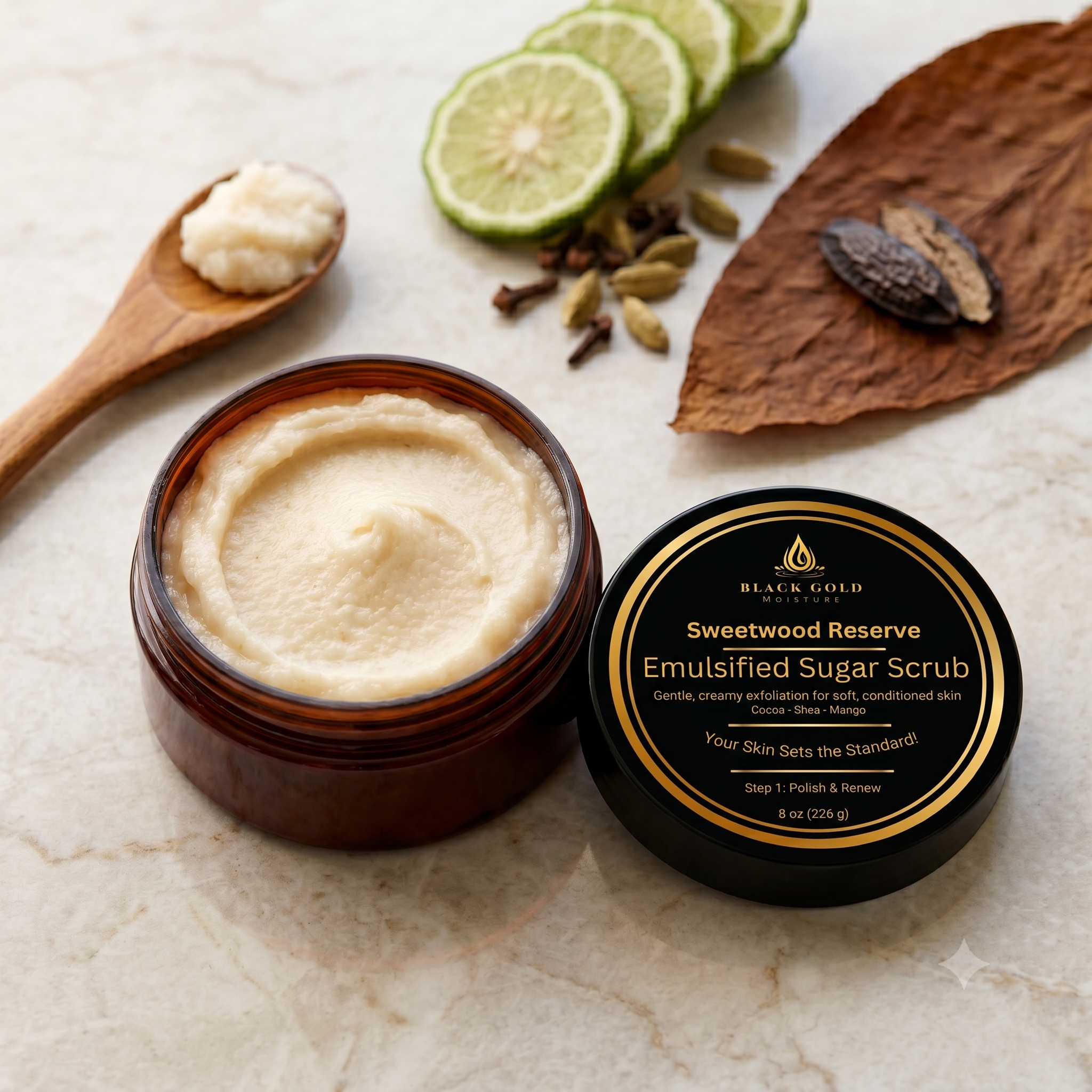 SWEETWOOD RESERVE EMULSIFIED SUGAR SCRUB - 8 oz
