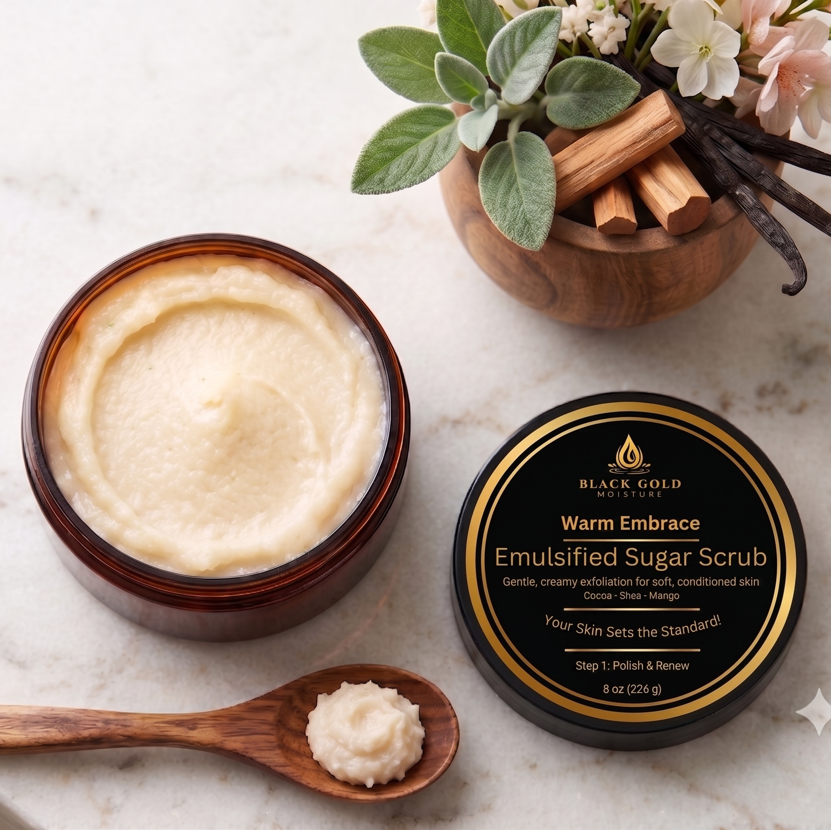 WARM EMBRACE EMULSIFIED SUGAR SCRUB - 8 oz